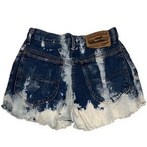 No! Jeans Absolutely Blues Vintage 80's Mom Shorts High Rise Acid Wash Sz S
